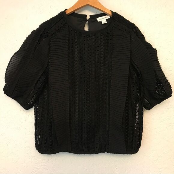 Calligraphie Lace and Ruffles Blouse (M) - Picture 2 of 13